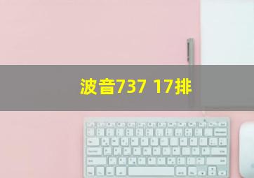 波音737 17排